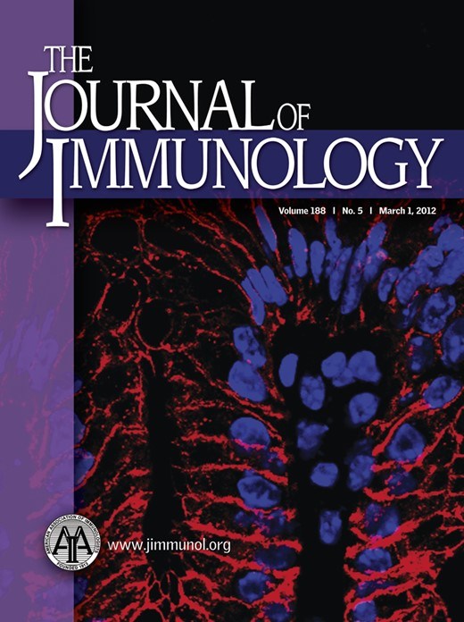 The Journal of Immunology cover, Volume 188, Issue 5, March 2012